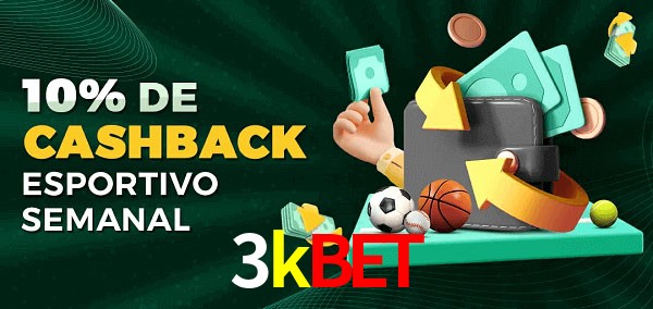 10% de bônus de cashback na 3kbet